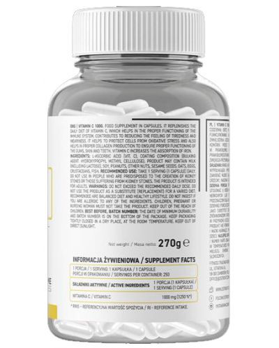 Vitamin C, 1000 mg, 250 капсули, OstroVit - 2