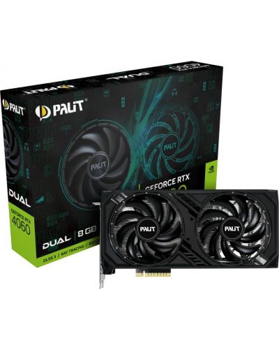 Видеокарта Palit - GeForce RTX 4060 Dual, 8GB, GDDR6 - 2