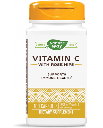 Vitamin С с шипка, 500 mg, 100 капсули, Nature's Way - 1