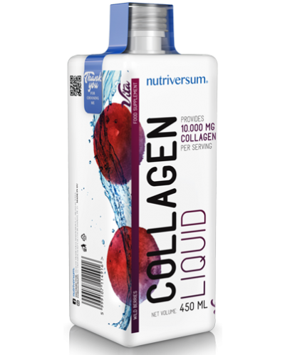 Vita Collagen Liquid 10000, диви плодове, 450 ml, Nutriversum - 1