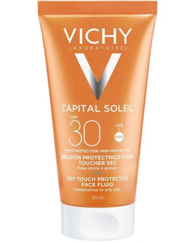 Vichy Capital Soleil Матиращ флуид за лице Dry Touch, SPF30, 50 ml - 1