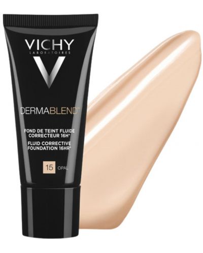 Vichy Dermablend Коригиращ фон дьо тен флуид, №15 Opal, SPF35, 30 ml - 3