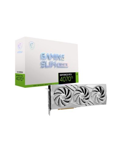 Видеокарта MSI - GeForce RTX 4070 Ti Gaming Slim White, 12GB, GDDR6X - 1