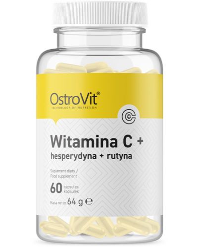 Vitamin C + Hesperidin + Rutin, 60 капсули, OstroVit - 1