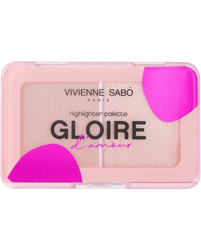 Vivienne Sabó Дуо хайлайтър Gloire d'Amour, 02 Champs-Elysees Peach, 6 g - 1