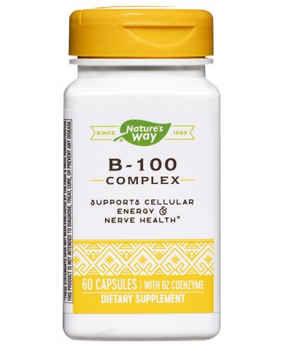 Vitamin В-100 Complex,  60 капсули, Nature's Way - 1