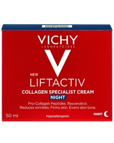 Vichy Liftactiv Нощен крем Collagen Specialist, 50 ml - 3