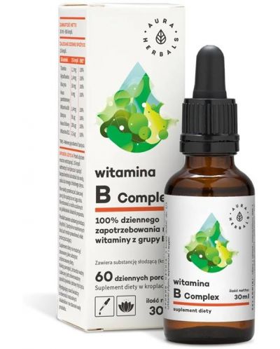 Витамин В комплекс, 30 ml, Aura Herbals - 1