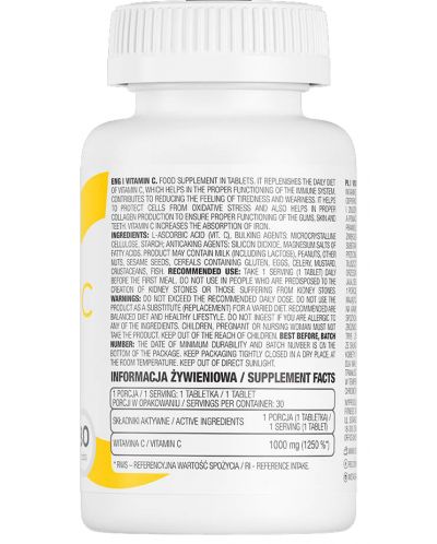 Vitamin C, 1000 mg, 30 таблетки, OstroVit - 2