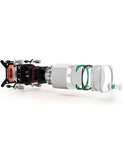 Воден охладител EKWB - Nucleus AIO CR360 Lux D-RGB - white, 3x120 mm - 3