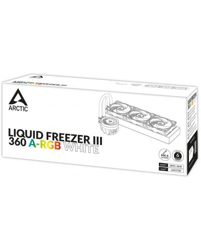 Воден охладител Arctic - Freezer III 360 A-RGB White, 3x120 mm - 5