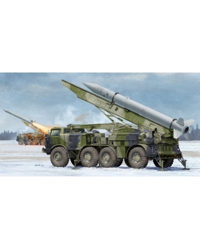 Военен сглобяем модел - Съветска ракетна установка 9P113 TEL с ракета 9K52 Луна М (9P113 TEL with 9M21 Rocket of 9K52 Luna-M Short-range artillery)