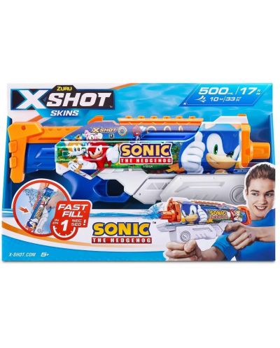 Воден бластер Zuru X Shot - Skins Sonic - 3