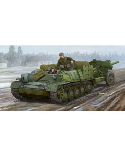 Военен сглобяем модел - Съветски АТ-П артилериен трактор (Soviet AT-P artillery tractor)