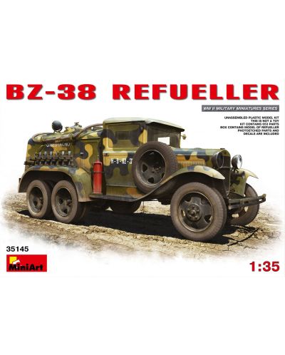 Военен сглобяем модел - Съветски камион-цистерна BZ-38 Refueller - 1