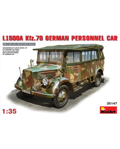 Военен сглобяем модел - Германски пътнически автомобил L1500A (Kfz.70)