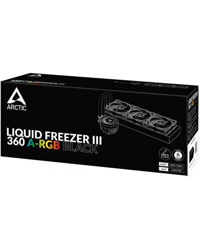 Воден охладител Arctic - Liquid Freezer III 360 RGB Black, 3x120 mm - 6