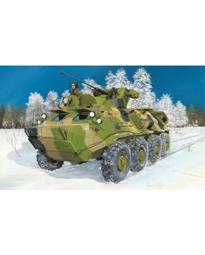 Военен сглобяем модел - Руски амфибиен бронетранспортьор BTR-60PB UPGRADED