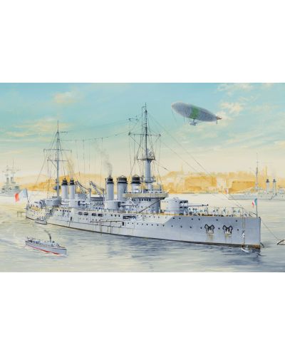 Военен сглобяем модел - Френски боен кораб Волтер (French Navy Pre-Dreadnought Battleship Voltaire)