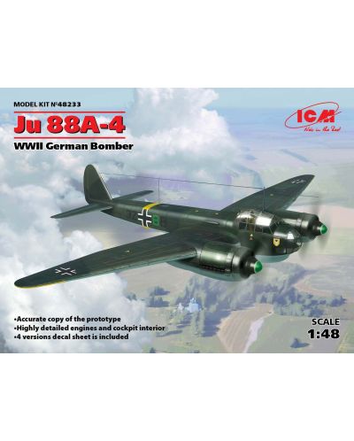 Военен сглобяем модел - Германски бомбардировач Юнкерс Ю-88А-4 (Ju 88A-4), Втора световна война - 1