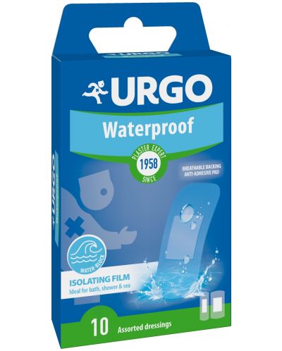 Waterproof Водоустойчиви пластири, 2 размера, 10 броя, Urgo - 1