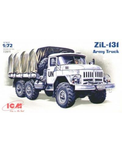 Военен сглобяем модел - Армейски бордови камион ЗиЛ-131 /ZiL-131/ - 1