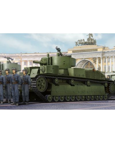 Военен сглобяем модел - Съветски среден танк Т-28Е (Soviet T-28E Medium Tank) - 1