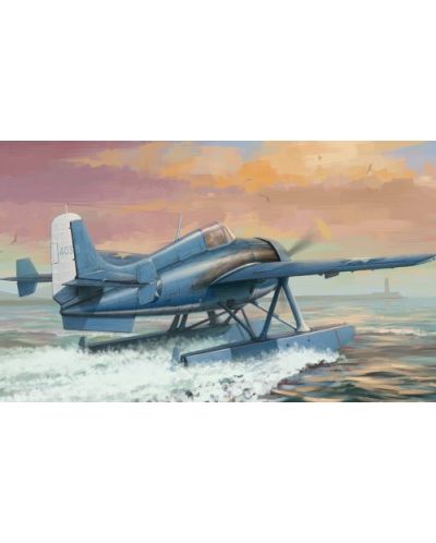 Военен сглобяем модел - Изтребител с водно базиране на САЩ Grumman F4F-3S Wildcatfish - 1