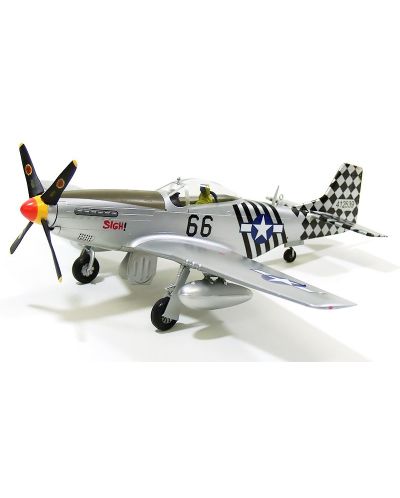 Военен сглобен модел - Американски изтребител П-51К 6 1945 г. (P-51K 6 Air Commando Squadron 1ACG India 1945)