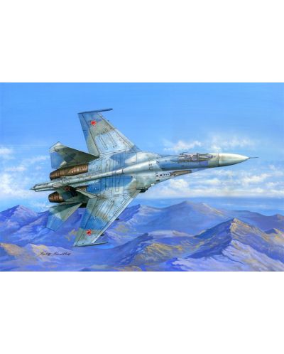 Военен сглобяем модел - Изтребител Су-27 (Su-27 Flanker B)