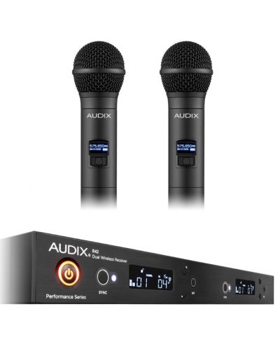 Вокален микрофон с приемник AUDIX - AP42 OM5A, черен - 2