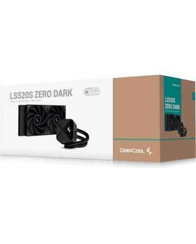 Воден охладител DeepCool - LS520S Zero Dark, 2x120 mm - 6
