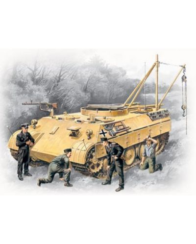 Военен сглобяем модел - Германска разузнавателна машина BERGEPANTHER с екипаж - 1