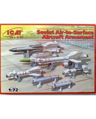 Военен сглобяем модел - Съветско въоръжение въздух - земя (X-29T, X-31P, X-59M, B-13L, B-8M1, KAB-500Kr) - 1