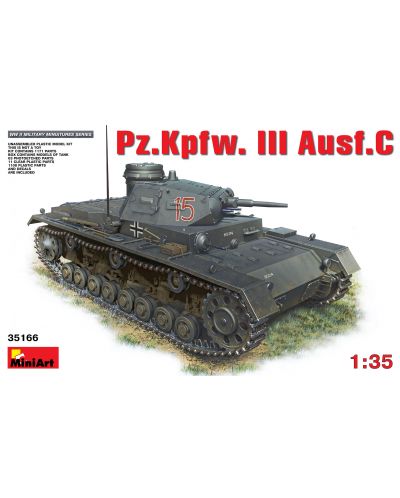 Военен сглобяем модел - Германски среден танк Pz.Kpfw.3 Ausf.C