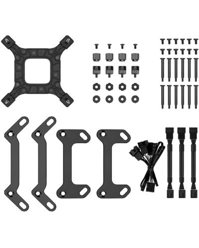 Воден охладител DeepCool - LS720 SE, 3x120 mm, черен - 5