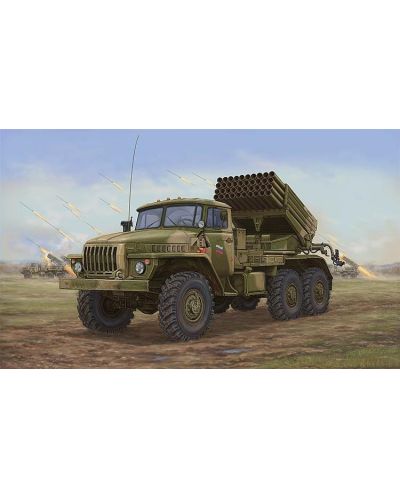 Военен сглобяем модел - Съветска ракетна система БМ-21 /BM-21/ &quot;Hail MRL&quot; късна версия