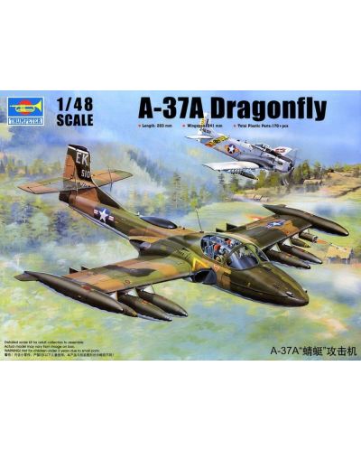 Военен сглобяем модел - Лек самолет за военни атаки на САЩ Чесна A-37A Drangonfly