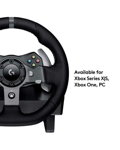 Волан Logitech - G920 Driving Force, Xbox One/PC, черен - 4
