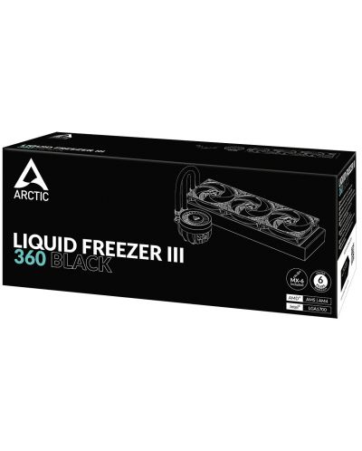 Воден охладител Arctic - Liquid Freezer III 360 Black, 3x120 mm - 6