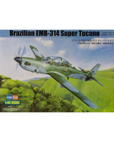 Военен сглобяем модел - Бразилски лек щурмови и учебен самолет Embraer EMB-314 Super Tucano