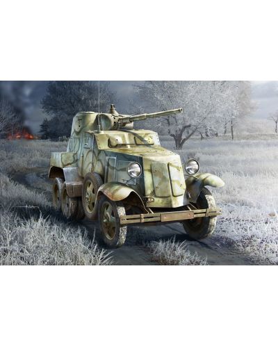 Военен сглобяем модел - Съветски брониран автомобил ГАЗ БА-10 (Soviet BA-10 Armor Car)