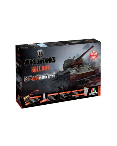 Военен сглобяем модел - Съветски среден танк T-34/85 - World of Tanks