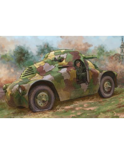 Военен сглобяем модел - Бронирана кола Шкода ПА-2 "Костенурка" (Skoda PA-2 Turtle Panzerwagen II) - 1