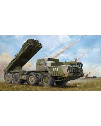 Военен сглобяем модел - Руска ракетна система Russian (9A52-2 Smerch-M multiple rocket)