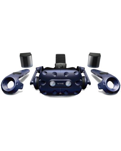 VR очила HTC - VIVE Pro Eye Full Kit, черни/сини - 1