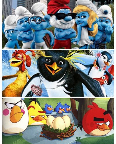 Vsichki Na Srf Smrfovete 3d 2d Angry Birds Toons Blu Ray Ozone Bg