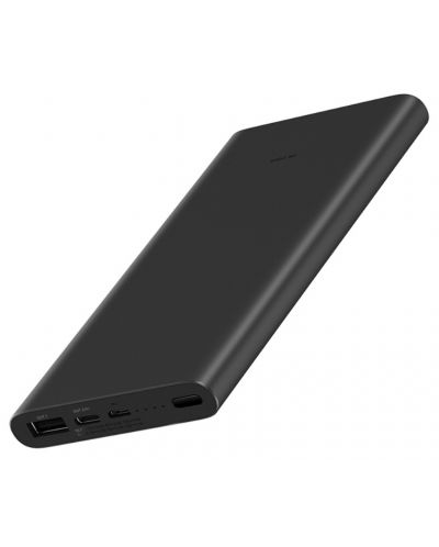Портативна батерия Xiaomi - Mi 3, 10000 mAh, черна - 1