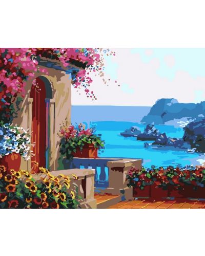 Комплект за рисуване по номера PaintBoy – Средиземноморско великолепие, Мики Сенкарик - 1