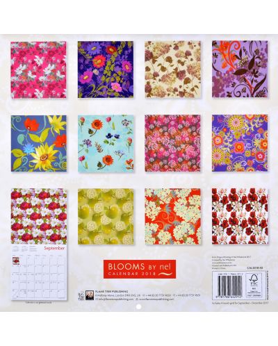 Wall Calendar 2018: Blooms by Nel Whatmore - 2